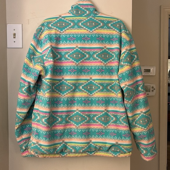 Chubbies Men’s Multicolored Reversible Pullover Sherpa Fleece Anorak - Medium - Picture 4 of 7